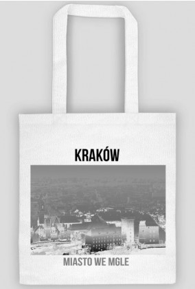 Torba ekologiczna z nadrukiem "Kraków miasto we mgle""