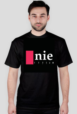 T-SHIRT NIE CZYTAM CZARNY