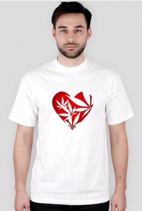 Koszulka "Heart" WeedLovers