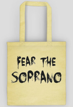 Torba ekologiczna "Fear the soprano black"