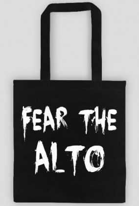 Torba ekologiczna "Fear the alto white"