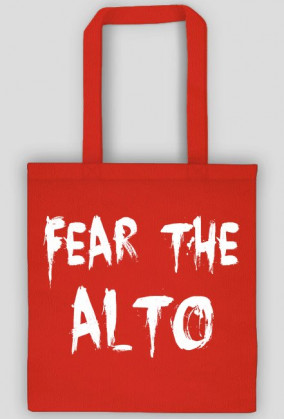 Torba ekologiczna "Fear the alto white"