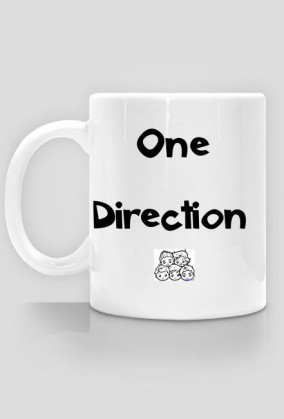 Biały Kubek "One Direction" Koszulkowscy"
