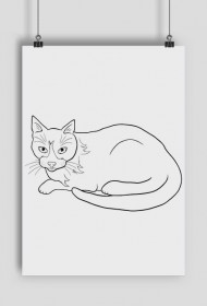 Line art - kot