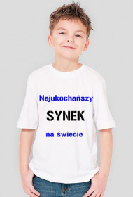 Bluzka dziecięca "Najukochańszy SYNEK na świecie" Koszulkowscy