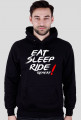 Motomass- Bluza z Kapturem EAT SLEEP RIDE REPEAT