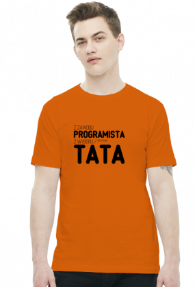 Koszulka 2 - Z zawodu programista, z wyboru / przypadku - koszulki nietypowe, śmieszne - chcetomiec.cupsell.pl