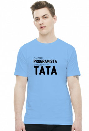 Koszulka 2 - Z zawodu programista, z wyboru / przypadku - koszulki nietypowe, śmieszne - chcetomiec.cupsell.pl
