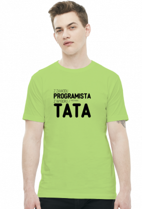 Koszulka 2 - Z zawodu programista, z wyboru / przypadku - koszulki nietypowe, śmieszne - chcetomiec.cupsell.pl