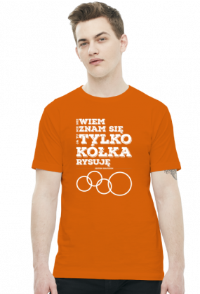 Koszulka - Nie wiem, nie znam się, ja tu tylko kółka rysuję - jestem grafikiem - koszulki nietypowe, śmieszne - chcetomiec.cupsell.pl