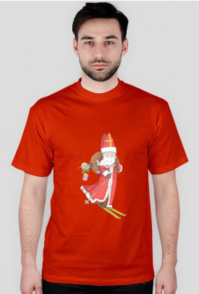 Koszulka męska z Mikołajem