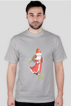 Koszulka męska z Mikołajem