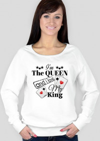 Bluza damska Favourite "I'm The Queen and i love My King" 2 Kolory do wyboru