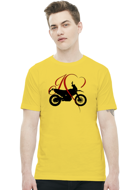 I love moto enduro/cross - męska koszulka motocyklowa