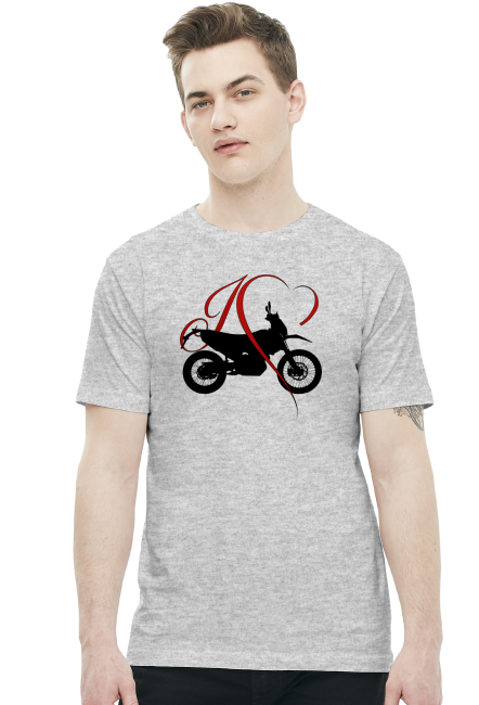I love moto enduro/cross - męska koszulka motocyklowa
