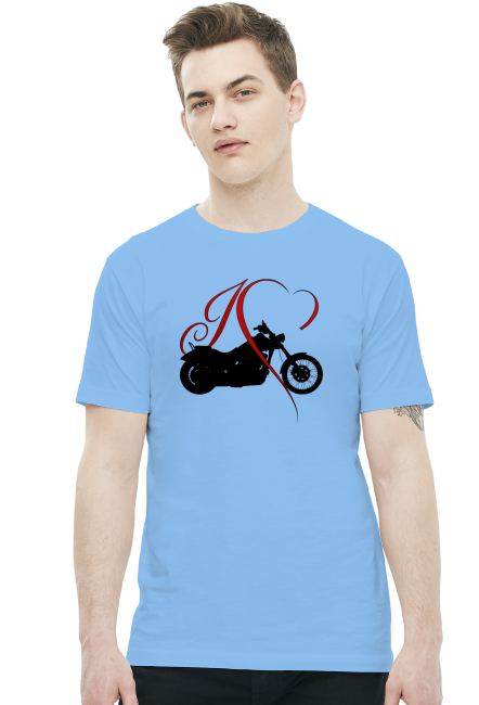 I love moto chopper/cruiser - męska koszulka motocyklowa