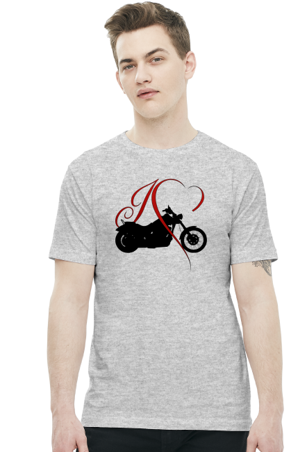 I love moto chopper/cruiser - męska koszulka motocyklowa