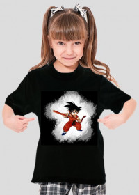 Czarny dziecięcy T-Shirt DragonBall "Mały son goku"