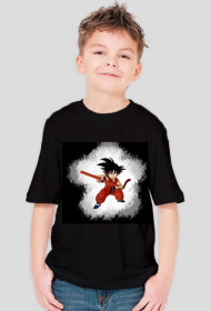 Czarny dziecięcy T-Shirt DragonBall "Mały son goku"