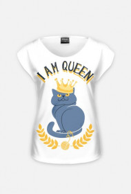 Koszulka - I am queen - odzież tylko dla kobiet, sukienki, tuniki, podkoszulki