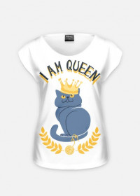 Koszulka - I am queen - odzież tylko dla kobiet, sukienki, tuniki, podkoszulki