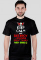 Koszulka Polska Jazda Pancerna KEEP CALM DESTROY N00B Wersja #2 2016