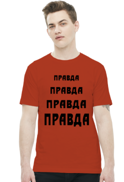 Koszulka męska, nadruk: "правда" /prawda/