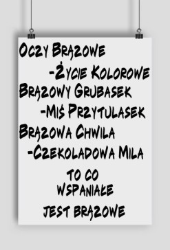 brązowe