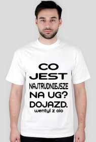 Dojazd na UG czarny napis