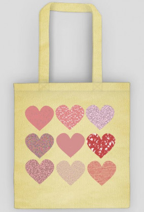 BAWEŁNIANA TORBA EKOLOGICZNA SERCA