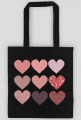 BAWEŁNIANA TORBA EKOLOGICZNA SERCA