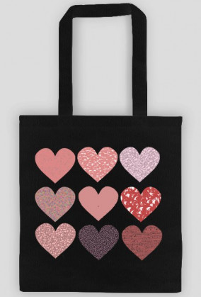 BAWEŁNIANA TORBA EKOLOGICZNA SERCA