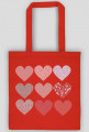 BAWEŁNIANA TORBA EKOLOGICZNA SERCA