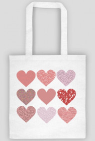 BAWEŁNIANA TORBA EKOLOGICZNA SERCA