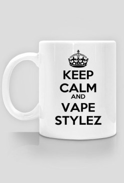 keep calm and vape stylez kubek