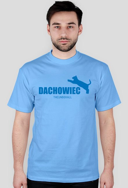 Koszulka DACHOWIEC (niebieski nadruk)