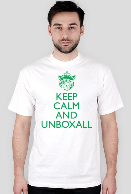 Koszulka KEEP CALM (zielony nadruk)