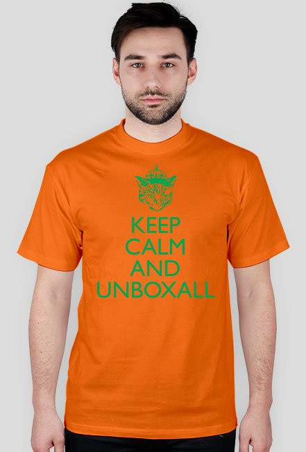 Koszulka KEEP CALM (zielony nadruk)