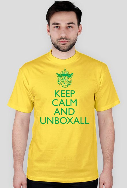 Koszulka KEEP CALM (zielony nadruk)