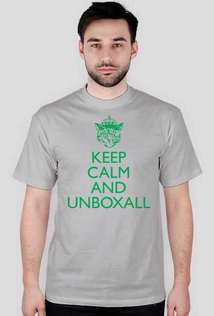 Koszulka KEEP CALM (zielony nadruk)