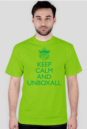 Koszulka KEEP CALM (zielony nadruk)