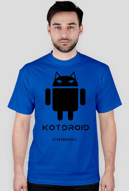 Koszulka KOTDROID (czarny nadruk)