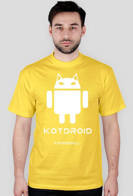 Koszulka KOTDROID (biały nadruk)