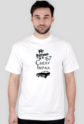 Koszulka męska -  Supernatural, My Patronus is a '67 Chevy Impala