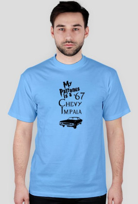 Koszulka męska -  Supernatural, My Patronus is a '67 Chevy Impala