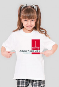 Gimnazium nr 1 koszulka dziecięca dla dziewczynki