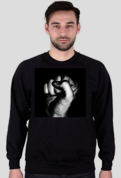 czarna bluza (NEVER GIVE UP)