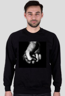 czarna bluza (NEVER GIVE UP)