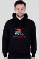 Bluza z kapturem Truck-Spotters.eu CZARNA
