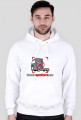 Bluza z kapturem Truck-Spotters.eu BIAŁA